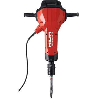 Hilti 15 Amp 120V Hex 28 Corded 32.3 in x 23.1 in. x 8.6 in. TE-3000 AVR Electric Jack Hammer with Trolley Cord and Chisels 3740144