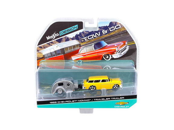 Maisto 15368E  1955 Chevrolet Nomad with Traveler ...