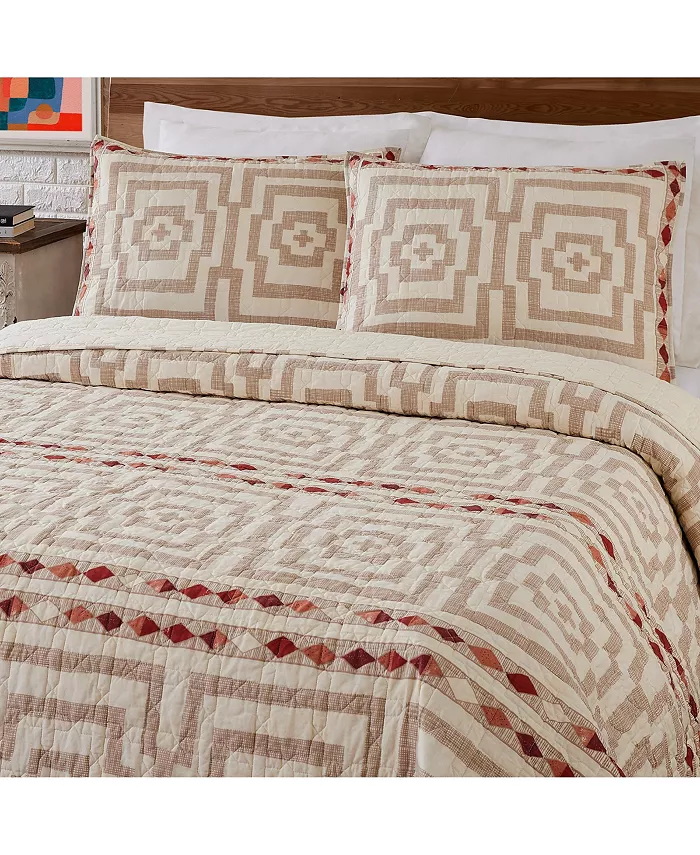 Justina Blakeney Hypnotic Geometric 3-Pc Quilt Set， Full Queen