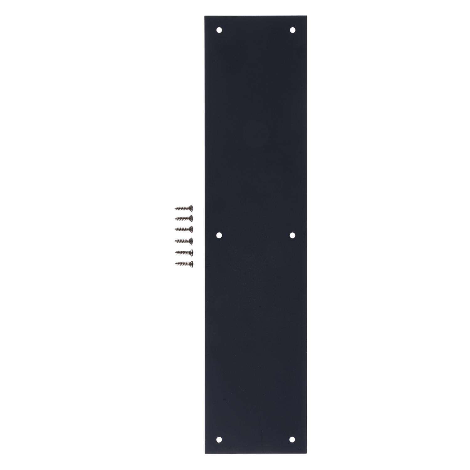 Brinks Commercial 15 in. L Matte Black Stainless Steel Push Plate