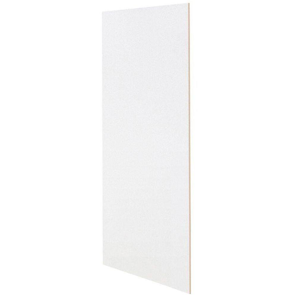 Hampton Bay 12 in. W x 30 in. H Matching Wall Cabinet End Panel in Satin White (2-Pack) KAS1230-SW