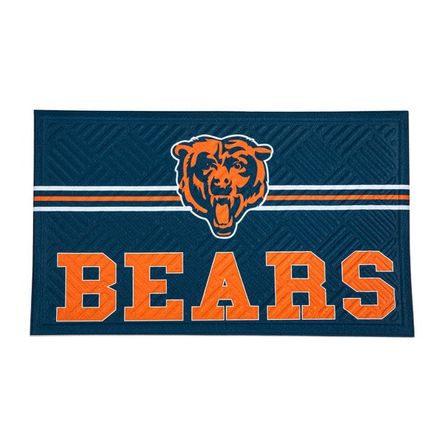 Embossed Mat Cross Hatch Chicago Bears