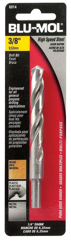 Blu-Mol Xtreme 3/8 in. X 5 in. L High Speed Steel Drill Bit 1 pc