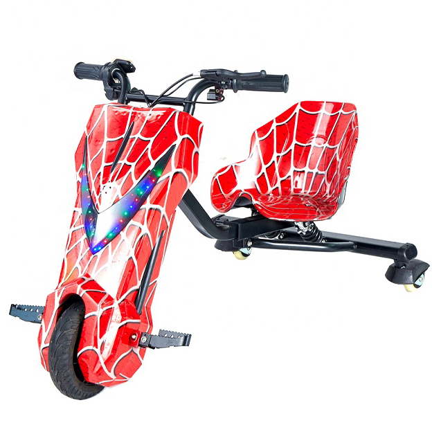 3 Wheel Electric Scooter electric mini drift trike electric kids tricycle 200W drift flashing bike for sales