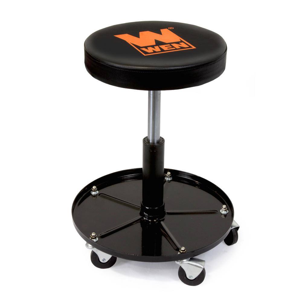 WEN 300 lbs. Capacity Pneumatic Rolling Mechanic Stool 73012T