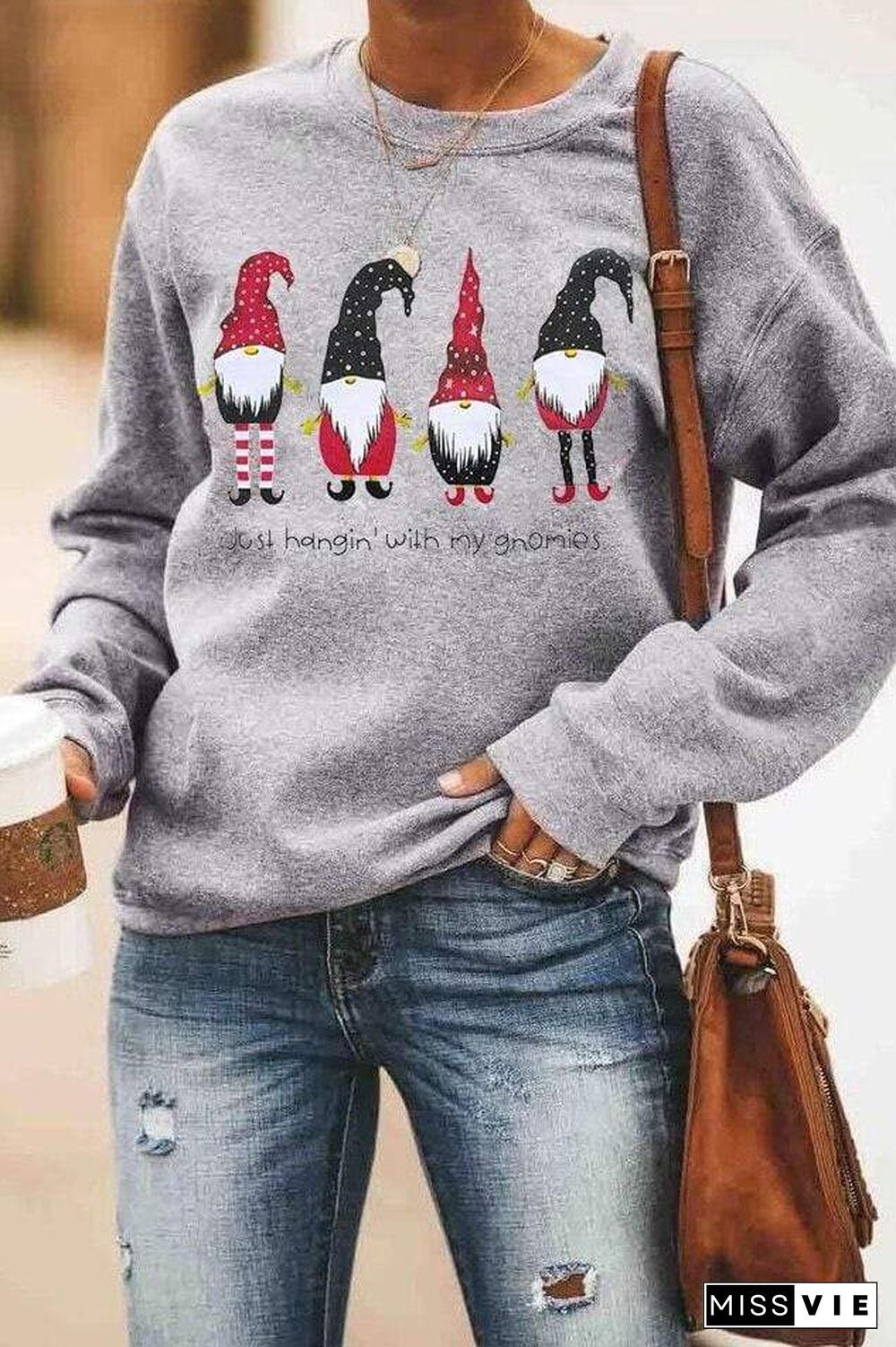 Christmas Just Hangin' with My Gnomies Sweatshirt