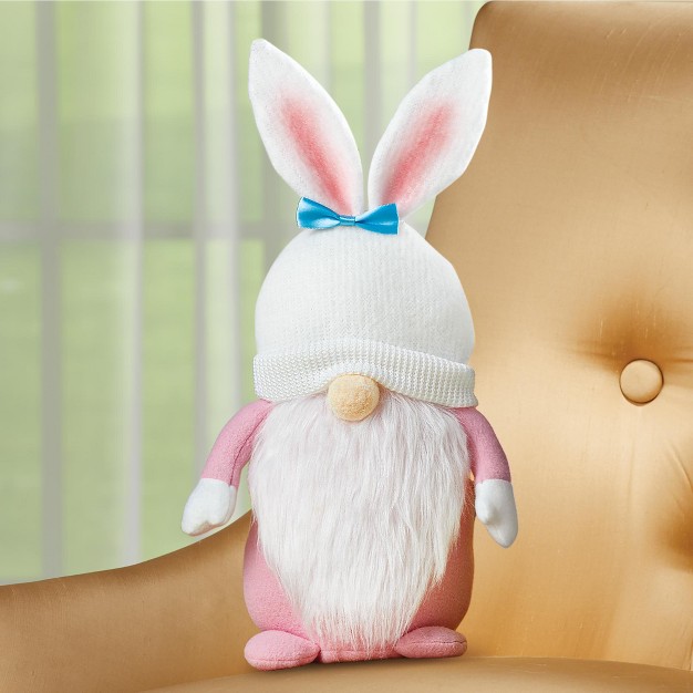 Collections Etc Adorable Easter Gnome Pastel Accent Pillow