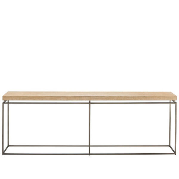 Watts Rustic Natural Oak and Black Console Table