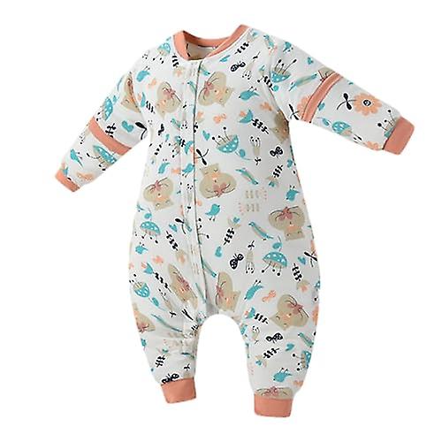 Baby Winter SleepsuitŁŹ Cotton Fabric Soft Soft Sleeping SackŁŹ Newborn Split Leg Sleeping Bag with Co