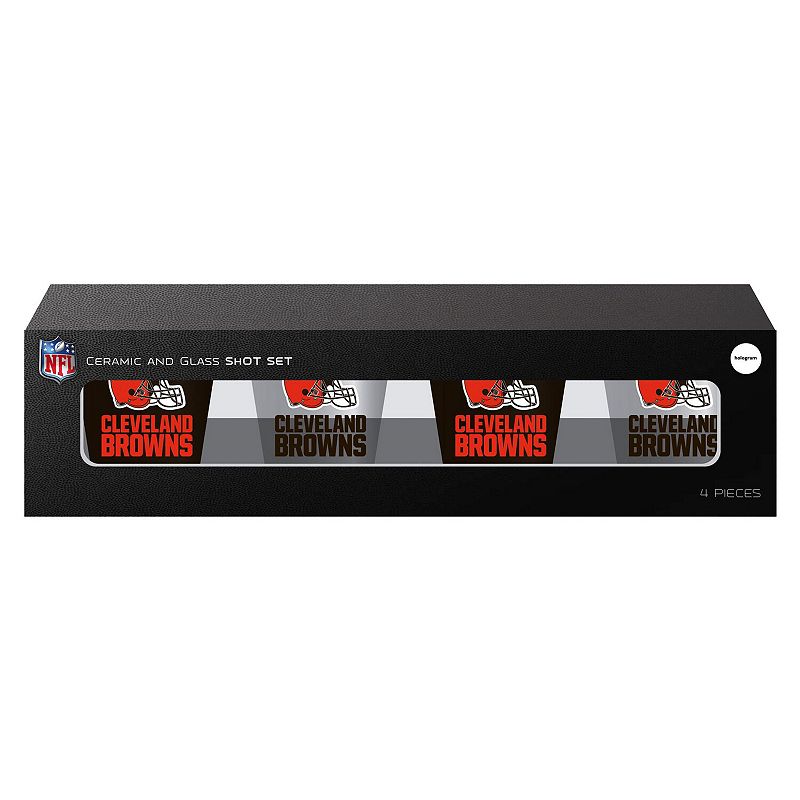 Cleveland Browns Four-Pack Shot Glass Set