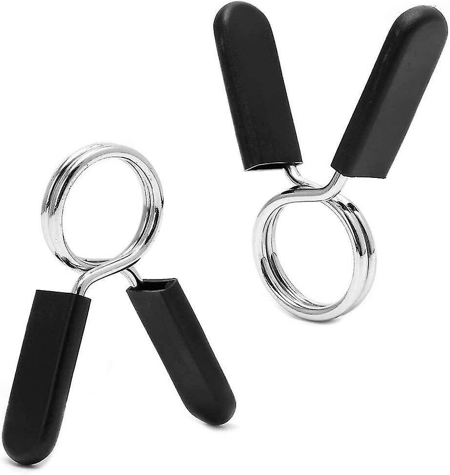 Multiple Size Spring Clamps For Olympic Barbells，gym Equipment-please Check Your Bar Diameter Before Ordering-(25mm)(3 Pairs)