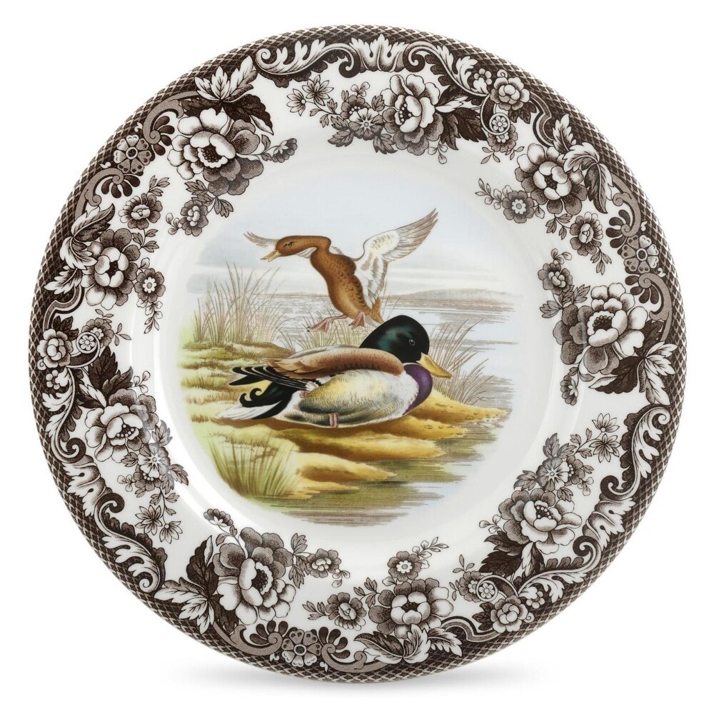 Spode Woodland Dinner Plate Birds Motif   10.5