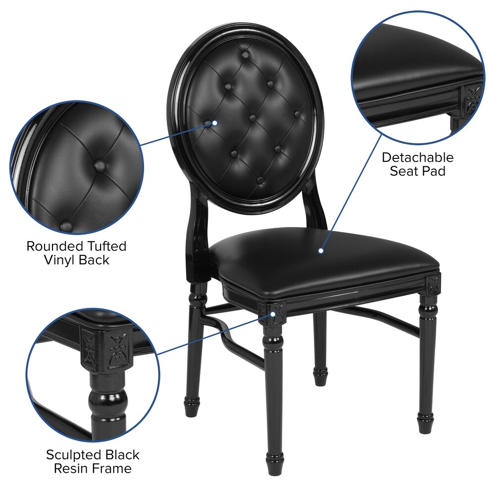 900 lb. Capacity King Louis Dining Side Chair