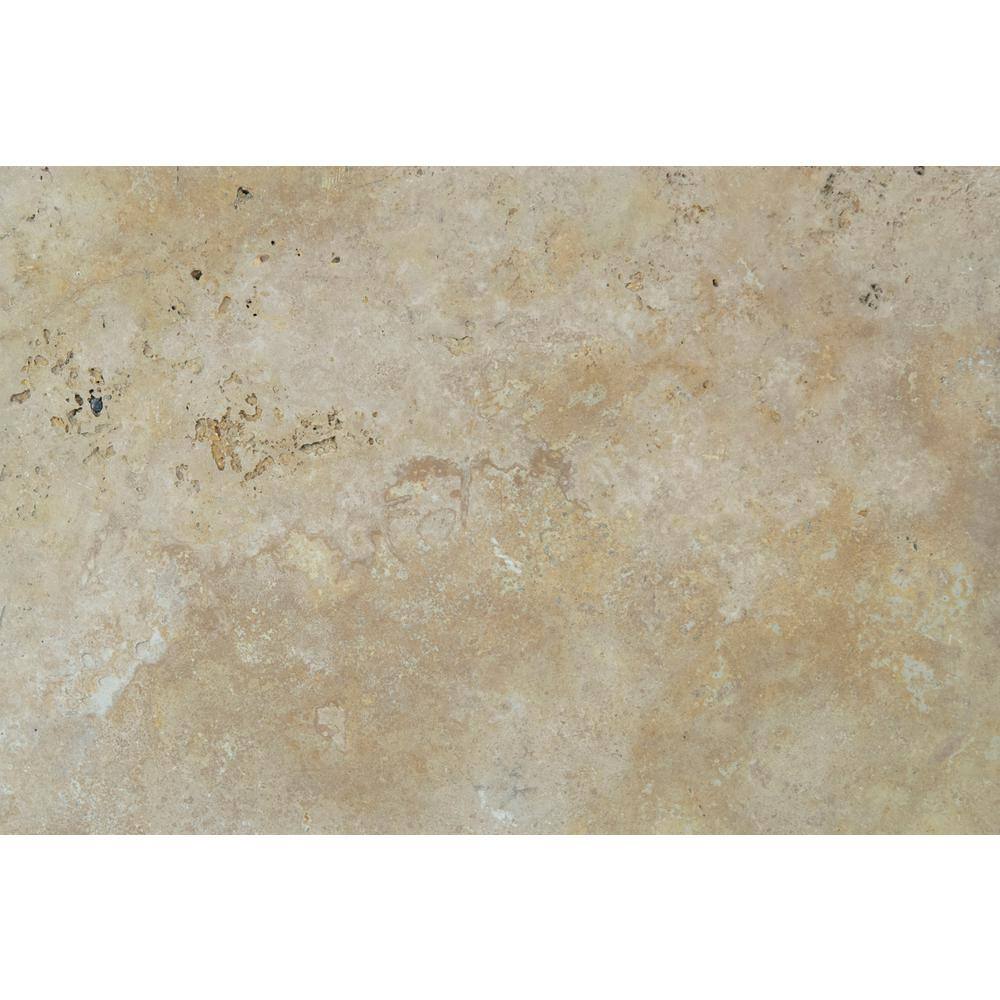 MSI Riviera 24 in. x 16 in. x 1.18 in. RectangleTumbled Travertine Paver Tile (2.67 sq. ft.) LPAVTRIV1624T