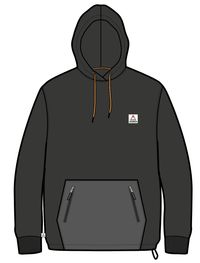 Cliff Recycled Cotton Hoodie - Black