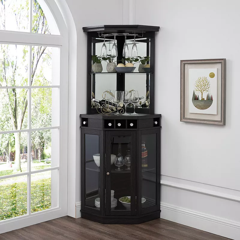 Corner Bar Storage Cabinet