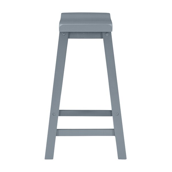 Ashen Grey 24-inch Counter Stool - N/A