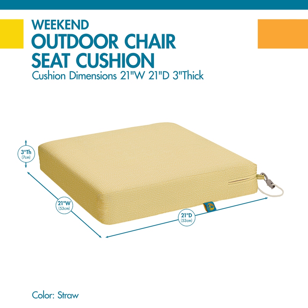 Duck Covers Weekend Water Resistant Outdoor Dining Seat Cushion