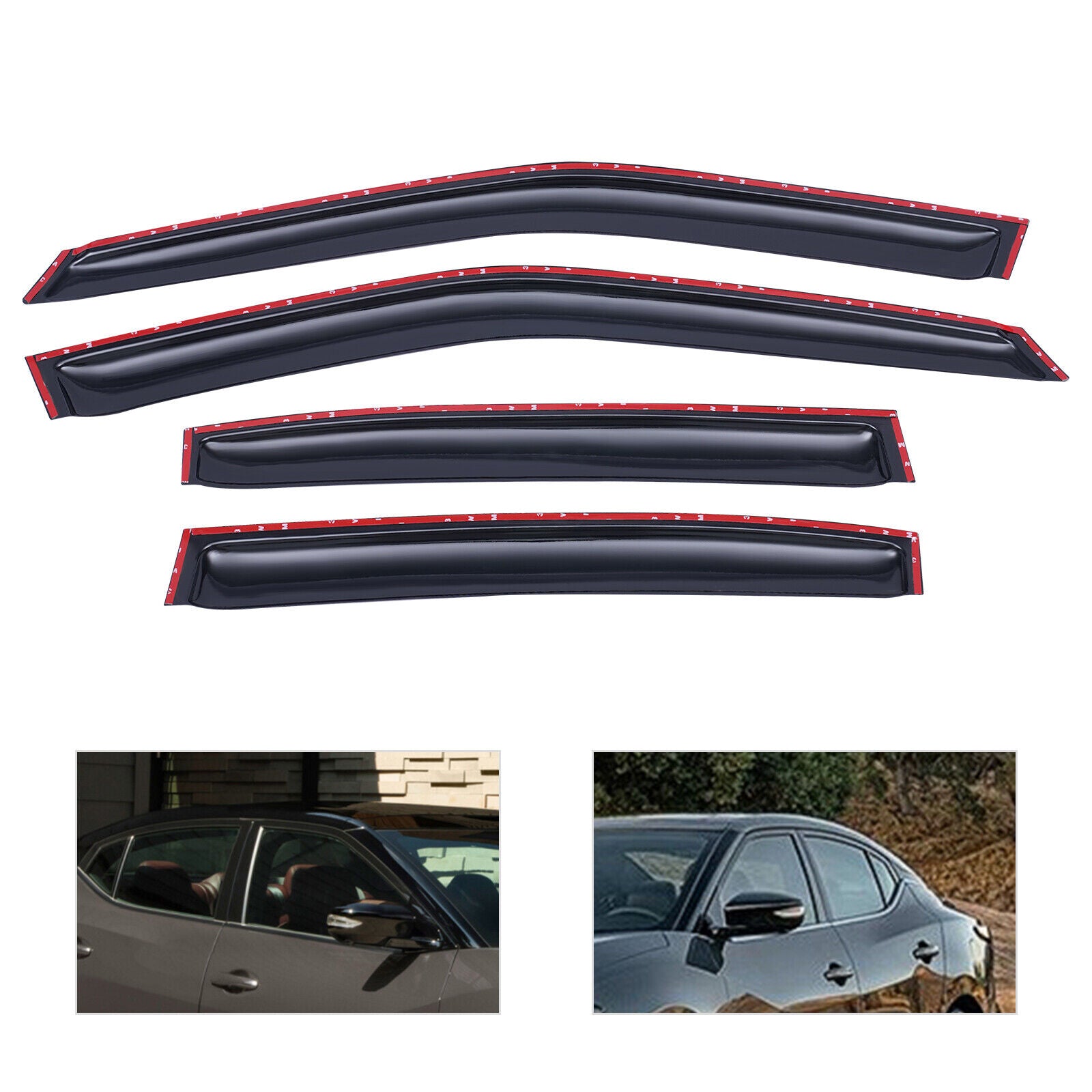 SHZICMY Window Visor Rain Guard Vent Shade Wind Deflector for Nissan Maxima 2016-2022