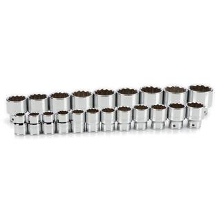 TEKTON 34 in. Drive 12-Point Socket Set 34-2 in. (21-Piece) SHD93015