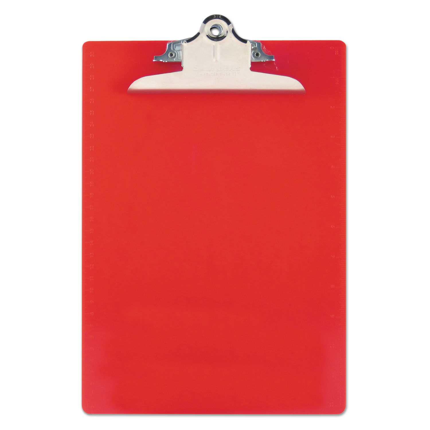 Recycled Plastic Clipboard with Ruler Edge by Saunders SAU21601