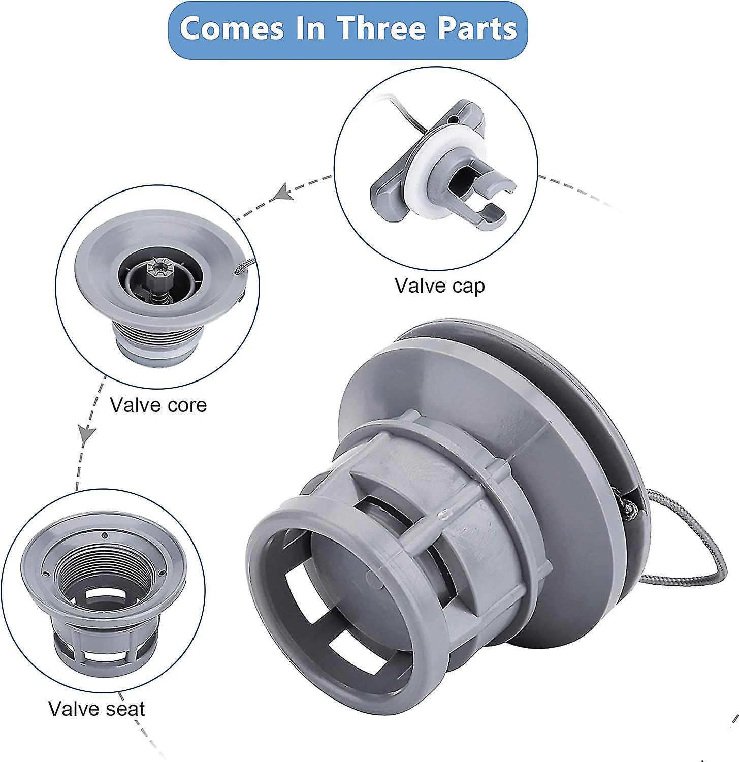 Gear Boat Air Valve， Paddle Board Valve Replacement， Kayak Air Gas Valve Adapter Cap Air Plugs Pvc Inflatable Boat Valve For Kayak Canoe Inflatable Bo