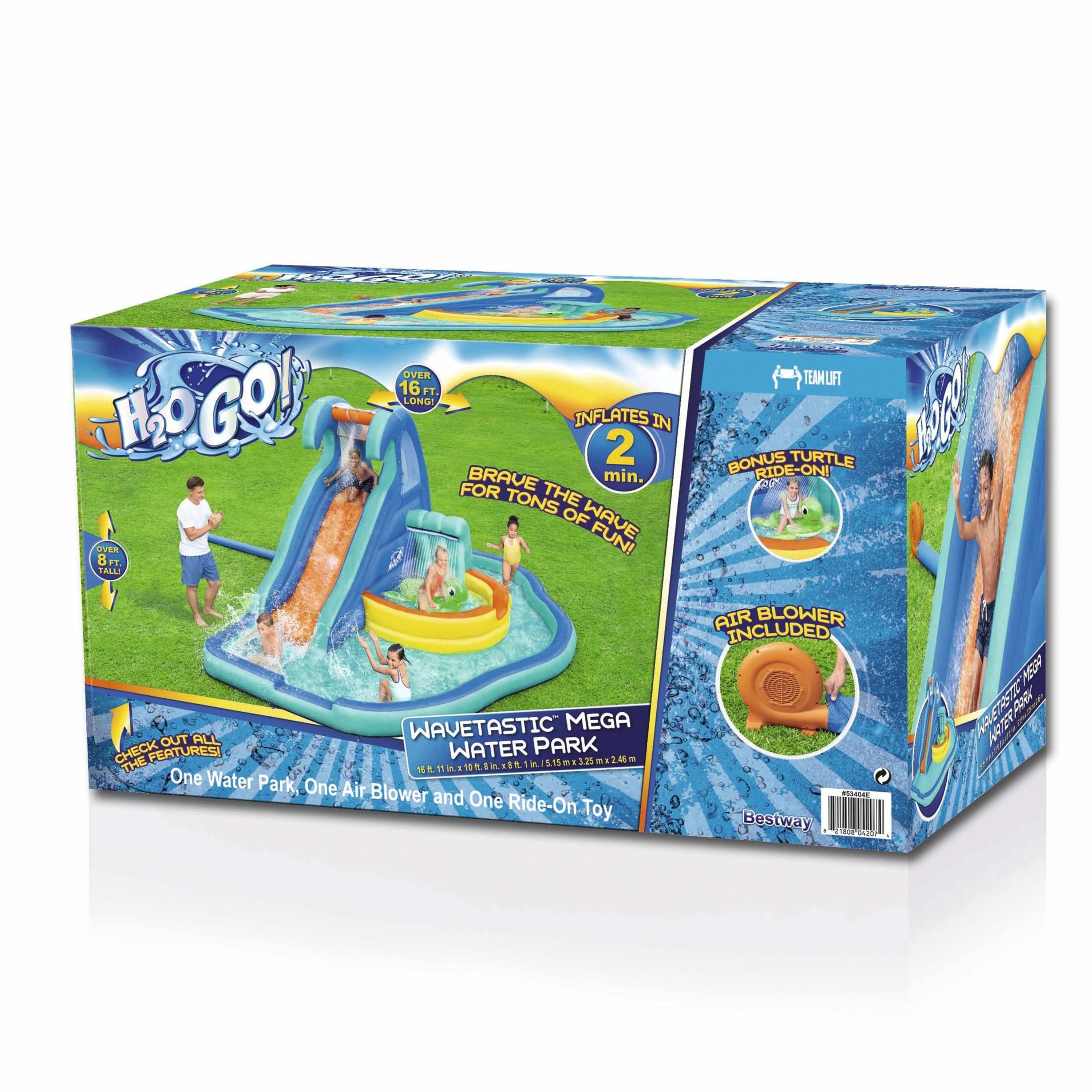 Bestway H2OGO! Wavetastic Inflatable Water Park & Turtle Pool Ride-On Float