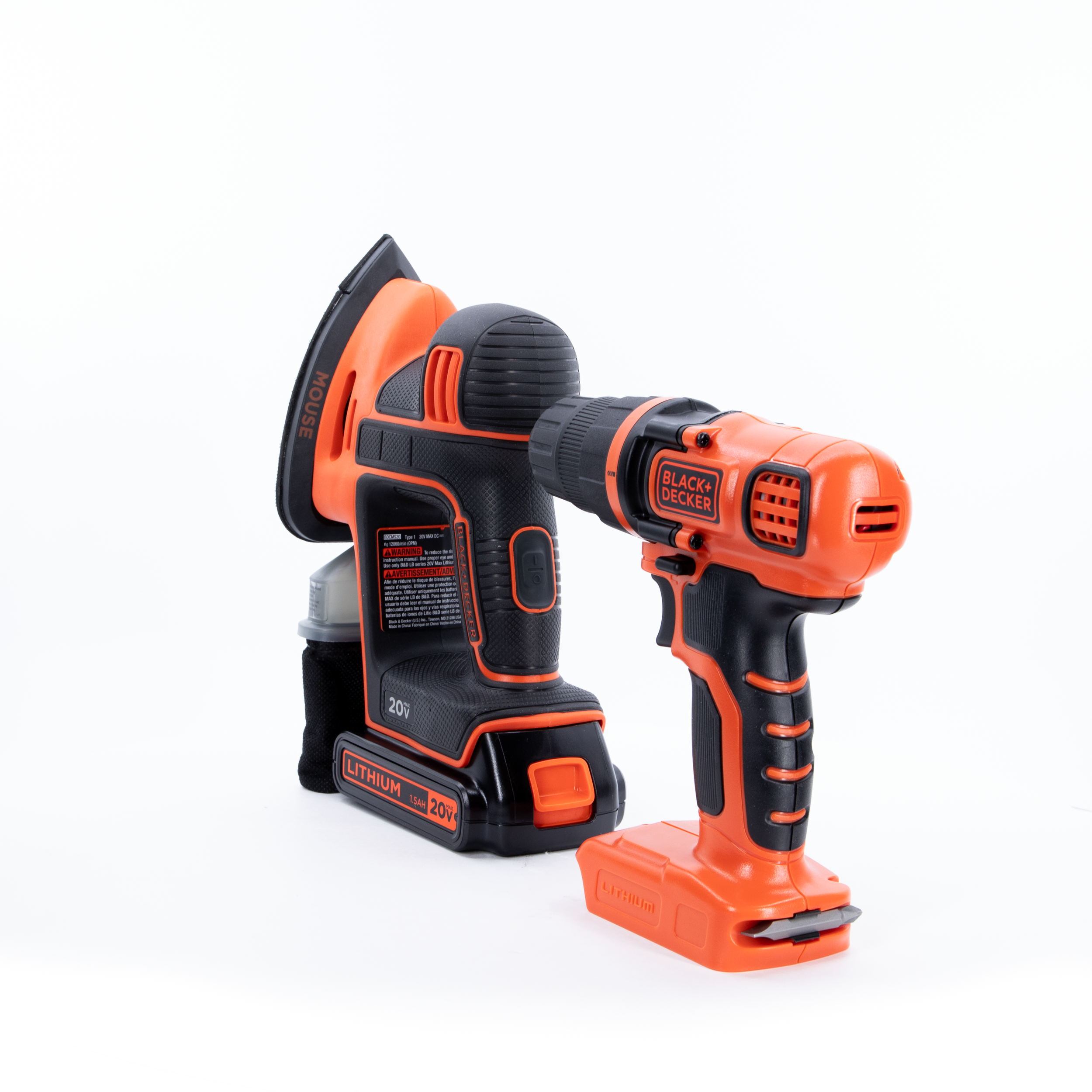 20V MAX* POWERCONNECT™ Cordless Drill/Driver + MOUSE™ Detail Sander Combo Kit