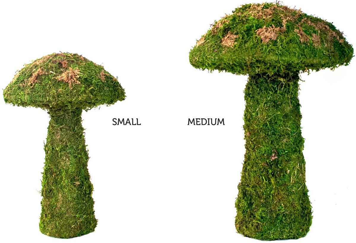 Galapagos Moss Mushroom Reptile and Amphibian Terrarium Accessory， Fresh Green