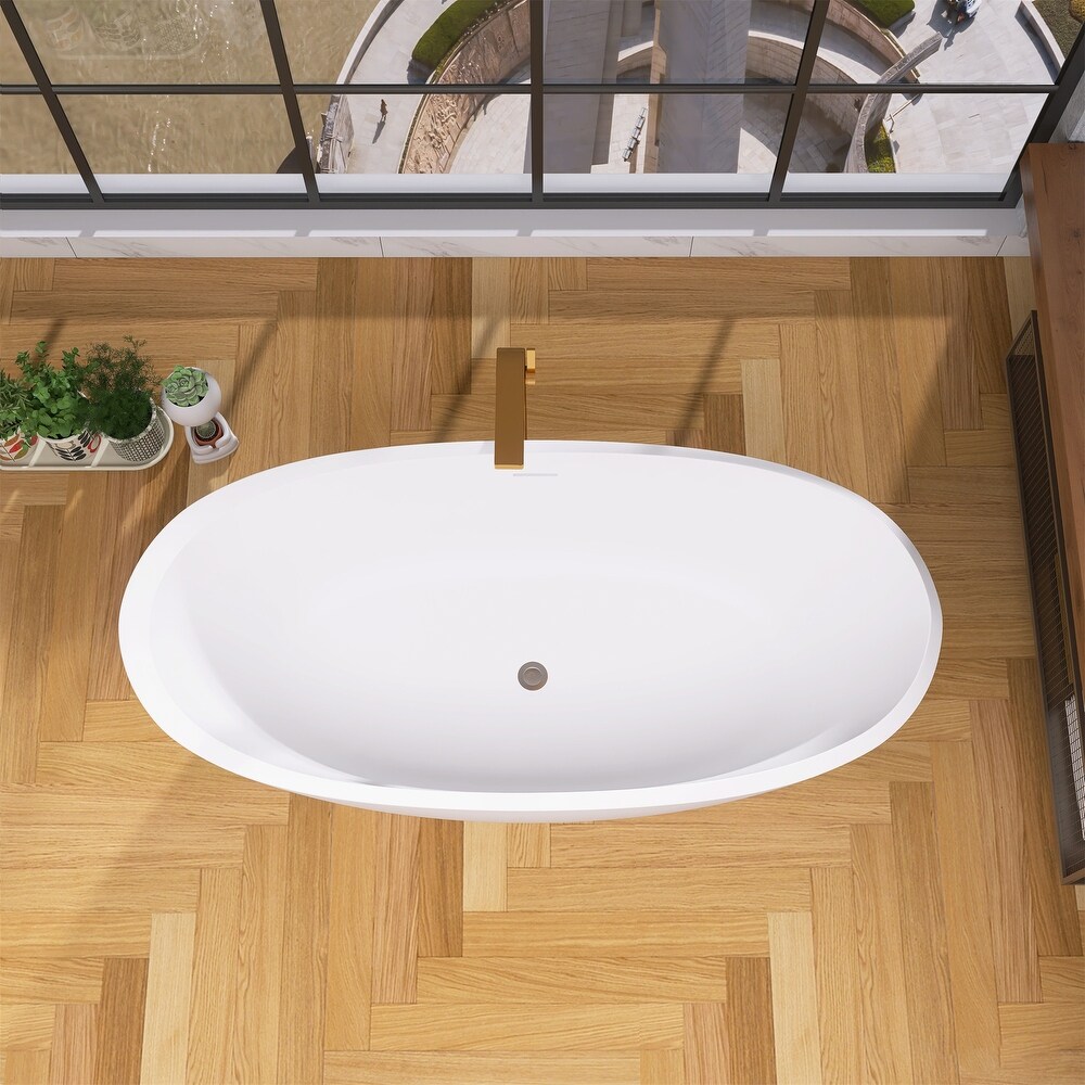 Adjustable Acrylic Free Standing Tub   Oval Shape