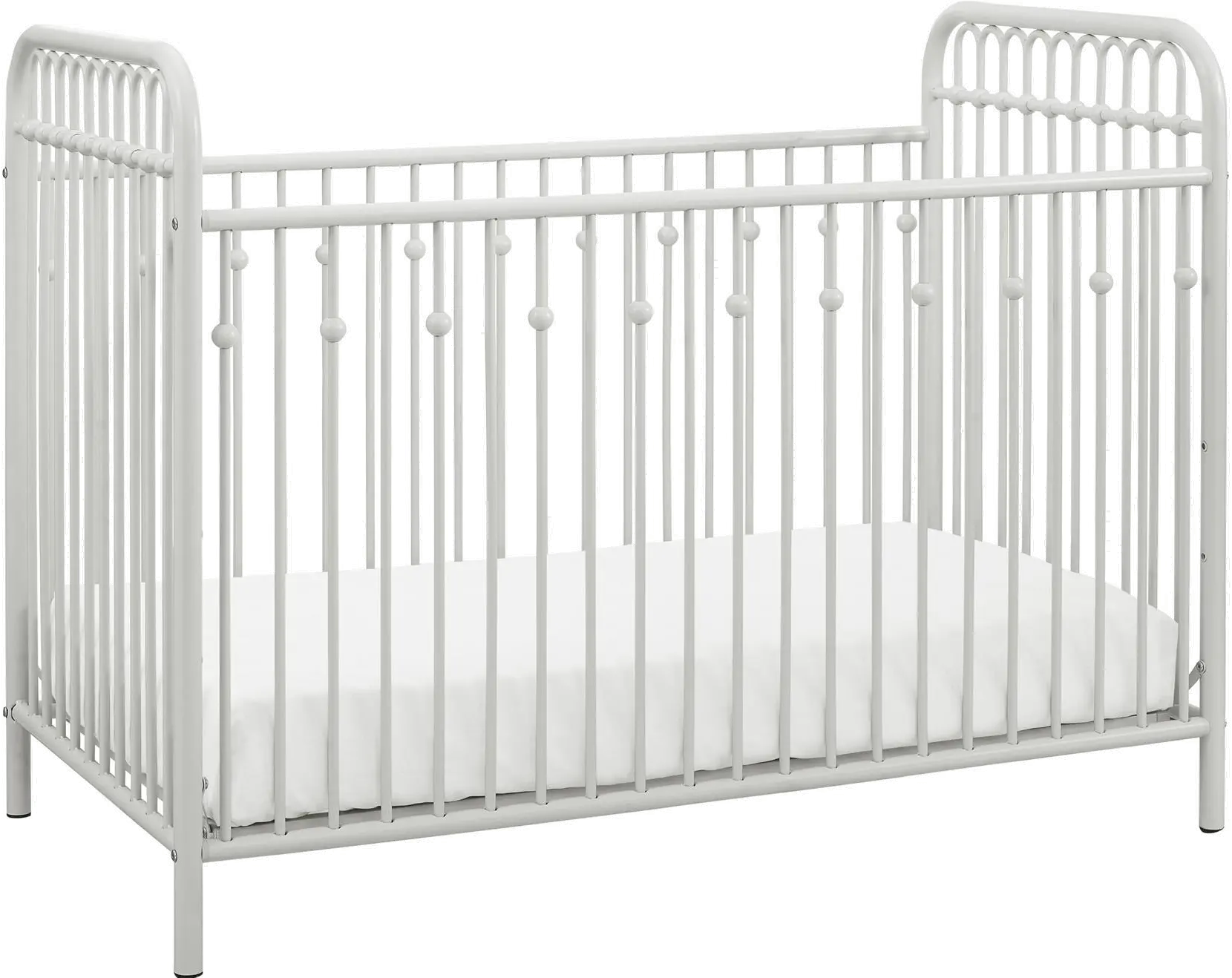 Monarch Hill Ivy Off White Metal Baby Crib