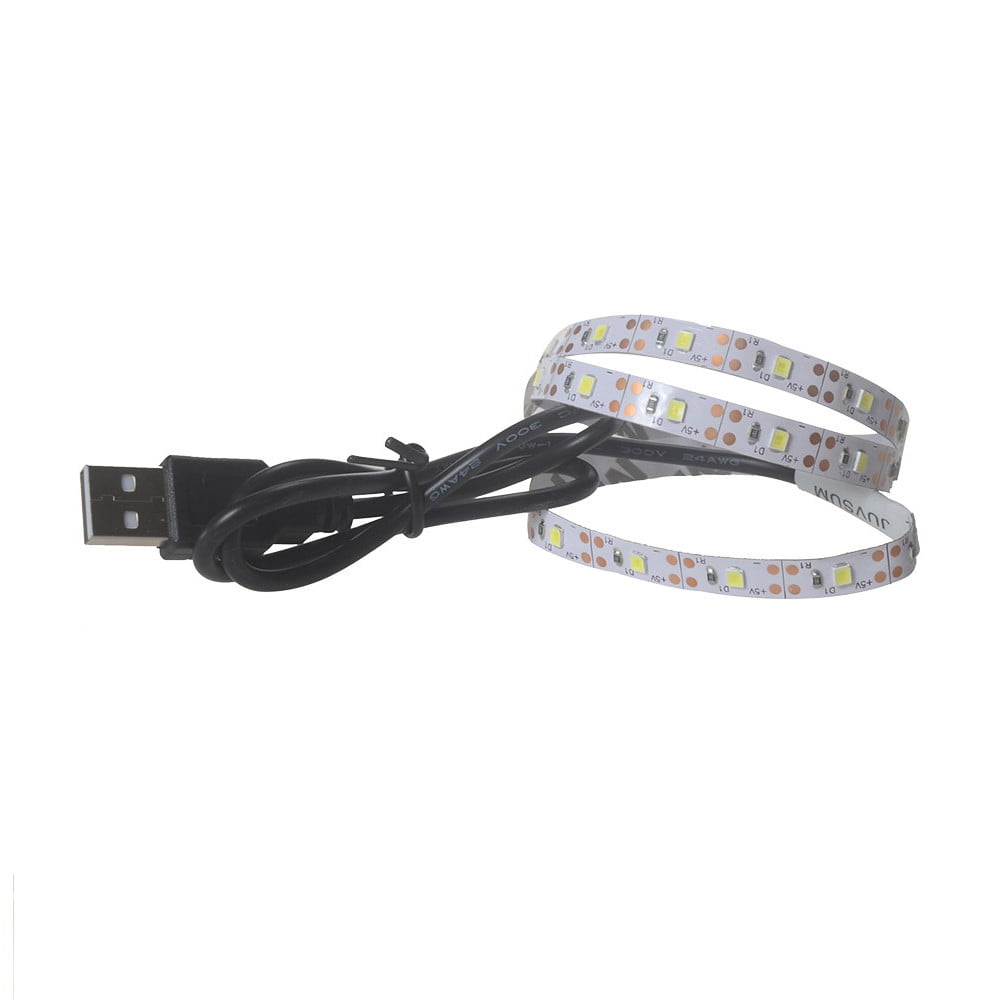 5V 2835 60SMD/100CM White/Warm white/Blue LED Strip Light Bar TV Back Lighting Led lights for bedroom outdoor floor lamp pendant DIY Wedding Party Bedroom Terrace(Multicolor)