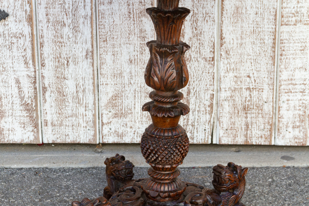 Extraordinary Anglo Indian Rosewood Center Table   Mediterranean   Side Tables And End Tables   by De cor  Houzz