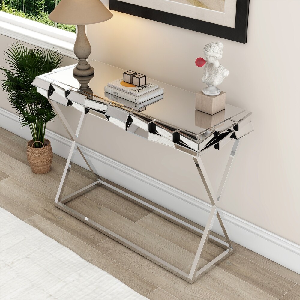 43 inch Contemporary Console Table Sofa Table