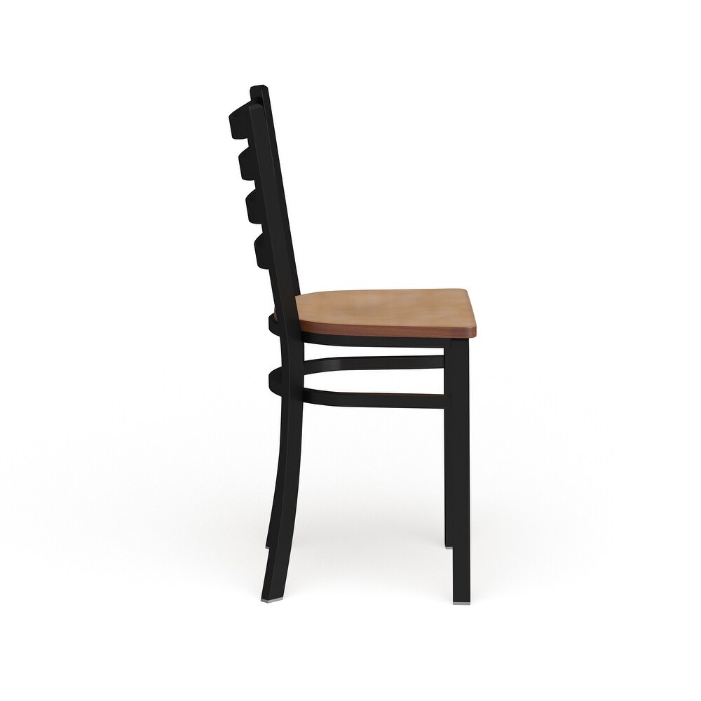 Ladder Back Metal Restaurant Chair   16.5\