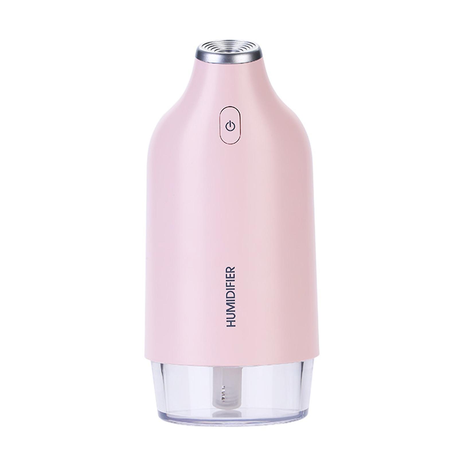 Pink Humidifier With Night Light Mist Humidifier Lightweight Portable Quiet Waterless Auto Shut-off For Bedroom Living Room Office Car