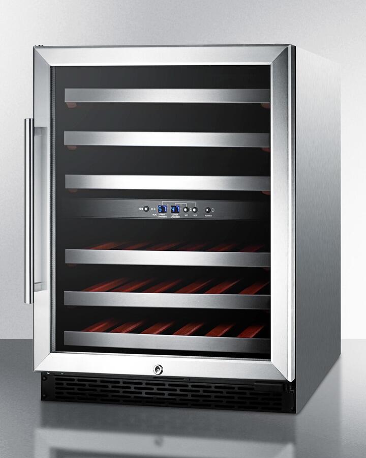 Summit SWC530BLBISTCSS 24 Inch Stainless Steel Wine Cooler