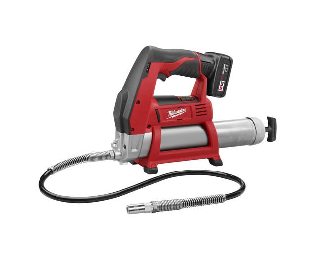 Milwaukee M12 Cordless Lithium-Ion Grease Gun - 2446-21XC