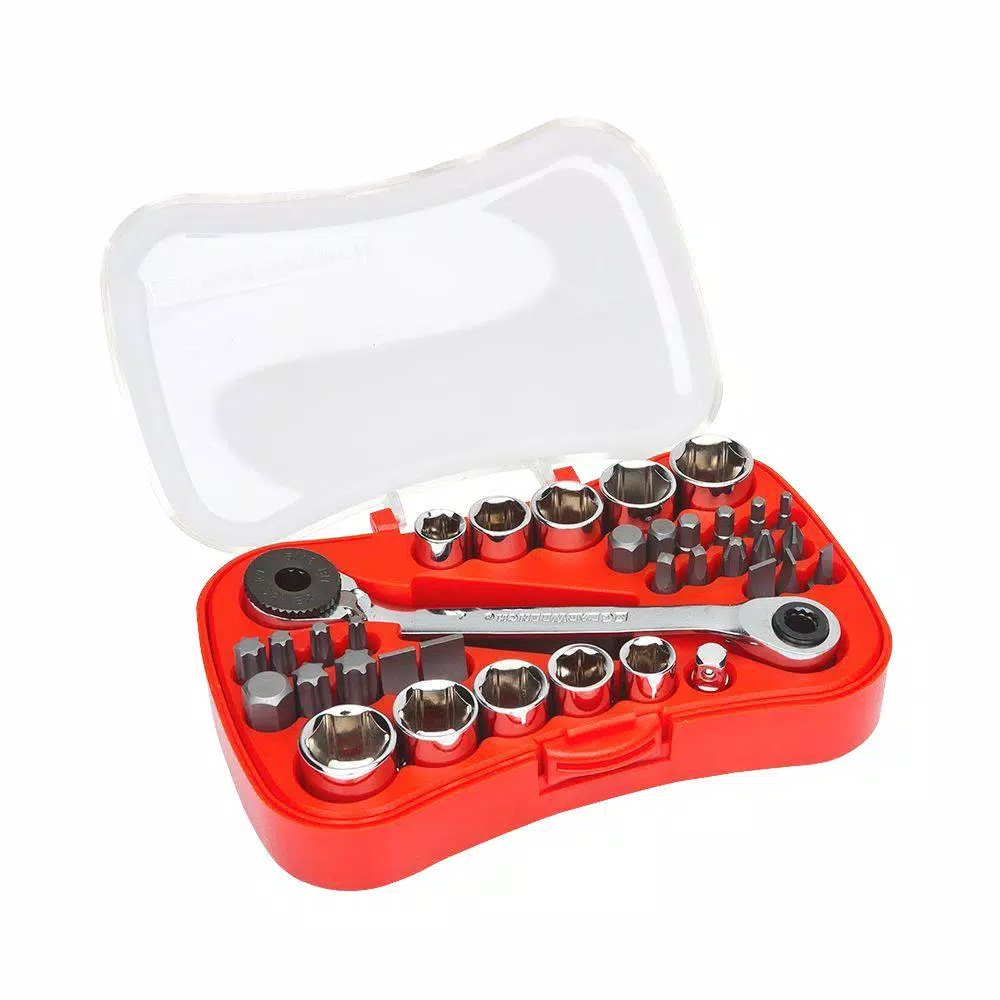 GEARWRENCH 1/4 in. Drive Micro Driver and Socket Set (35-Piece) and#8211; XDC Depot