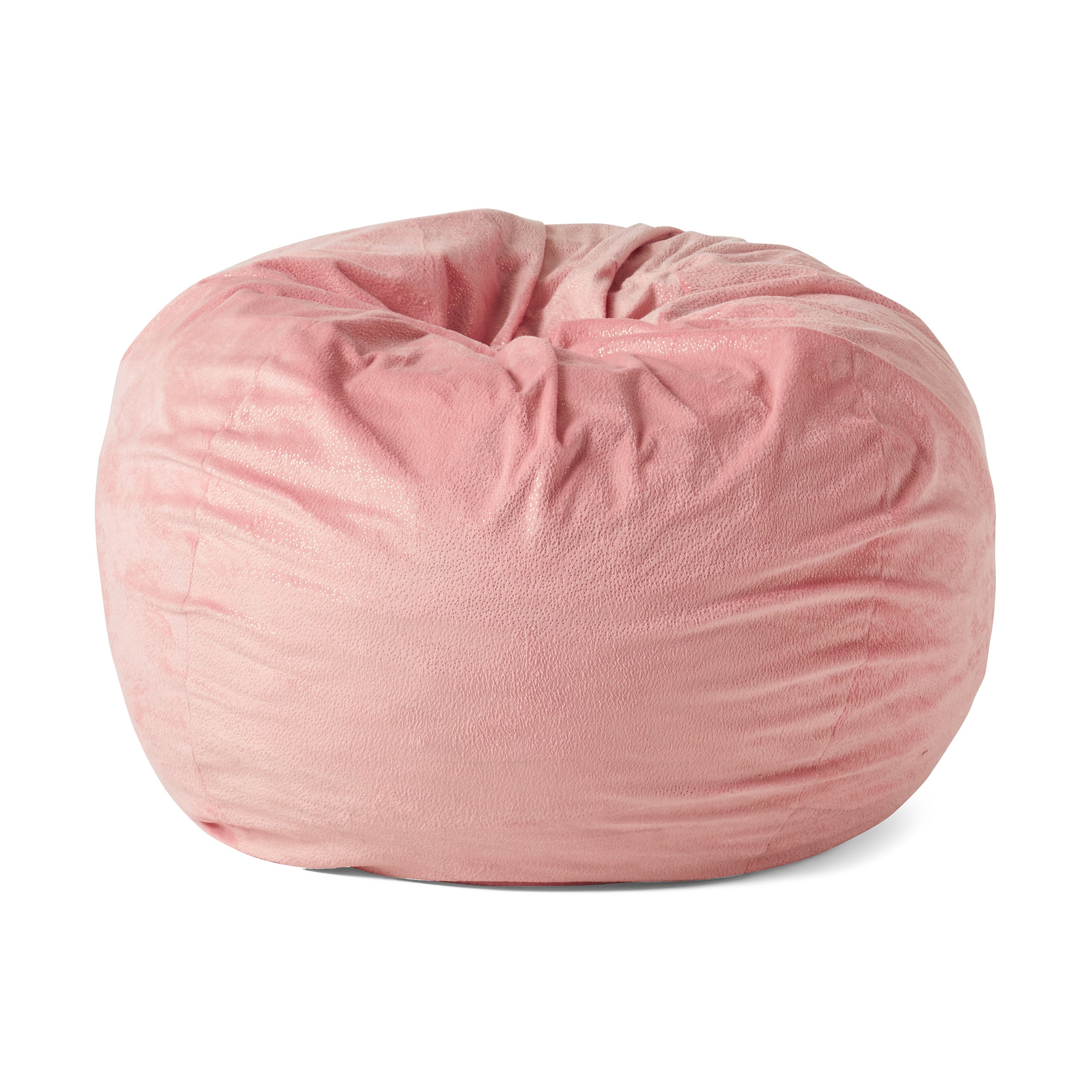 Eladio Modern Glam 3 Foot Velvet Bean Bag with Sparkles