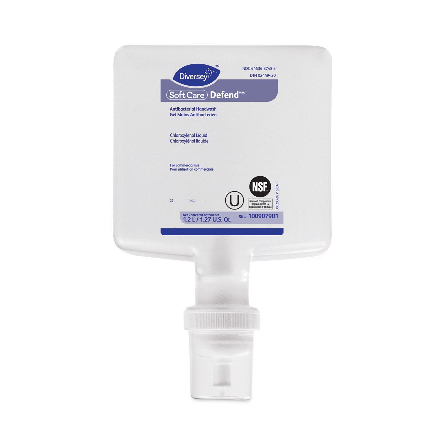 Soft Care Defend Handwash for IntelliCare Dispensers by Diverseyandtrade; DVO100907901