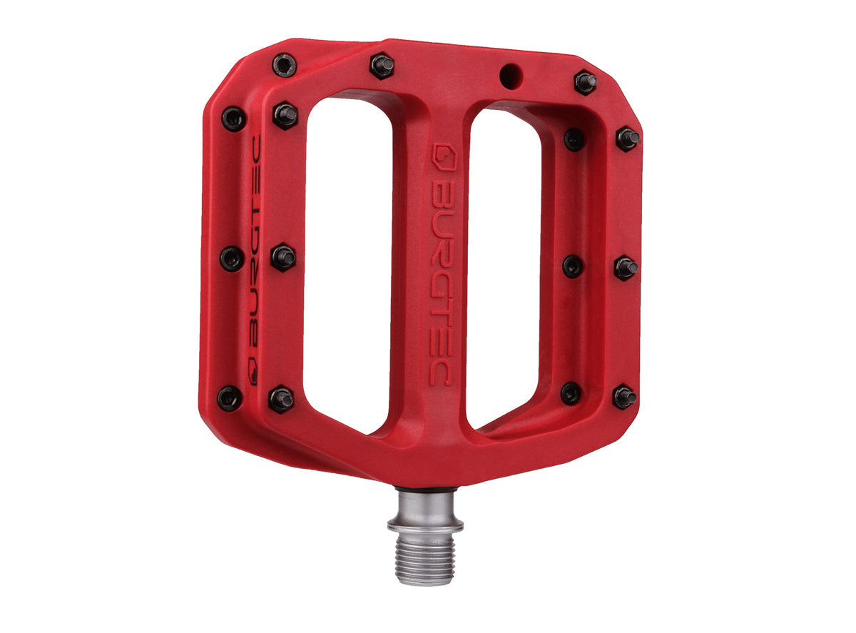 Burgtec MK4 Composite Flat Pedals - Race Red