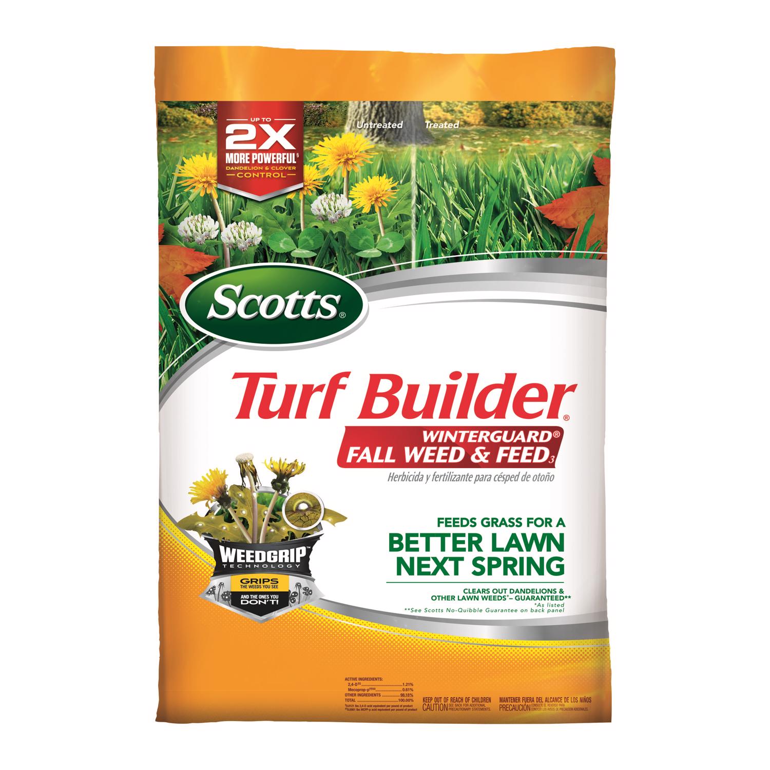 Scotts Turf Builder WinterGuard Fall Lawn Fertilizer For Multiple Grass Types 5000 sq ft