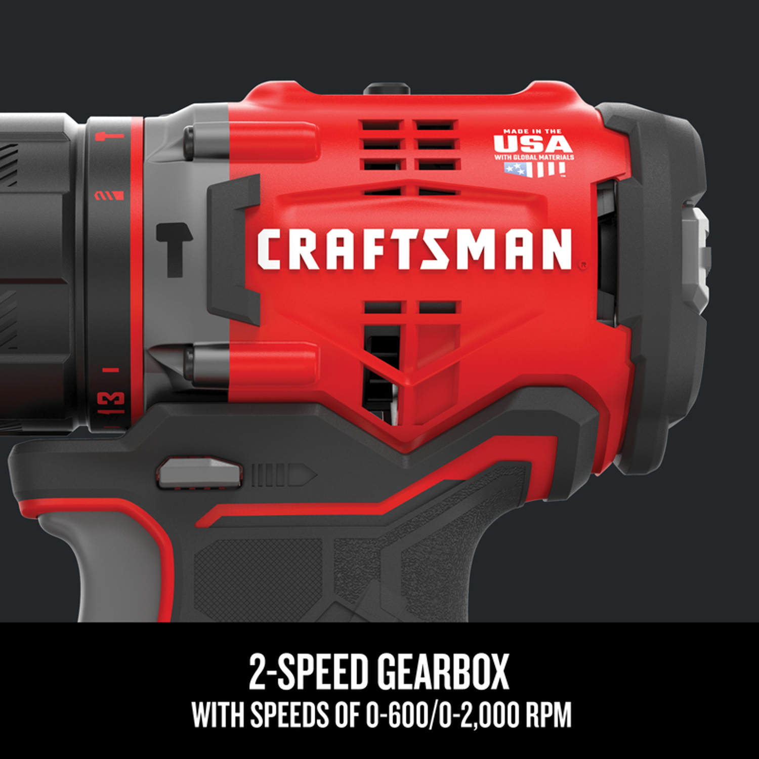 Craftsman V20 20 V 1/2 in. Brushless Cordless Hammer Drill Kit (Battery \u0026 Charger)