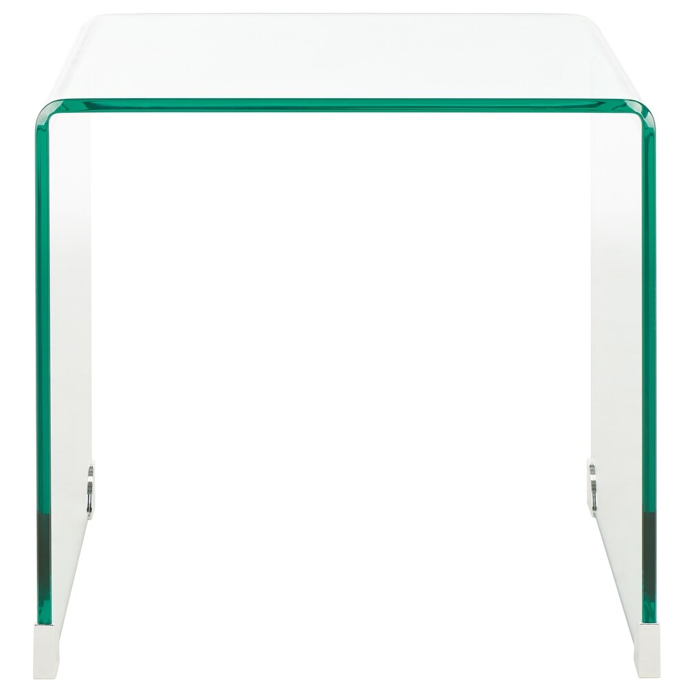 SAFAVIEH Home Collection Cowan Tempered Glass Side Table   20\