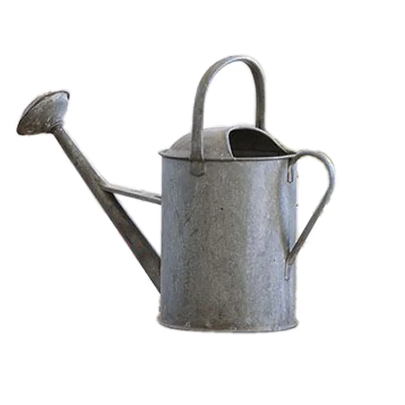 2023 Latest Design High Quality Iron Galvanized Tin Metal Water Can New Indian Made Design Metal Watering Can With Dual Handle