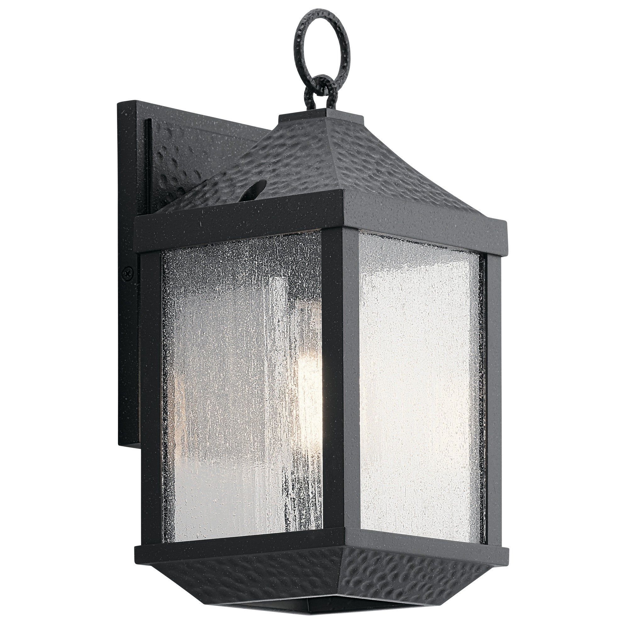 Kichler 49984 Distressed Black Springfield 1 Light 13-1/2" Tall Outdoor Wall Sconce