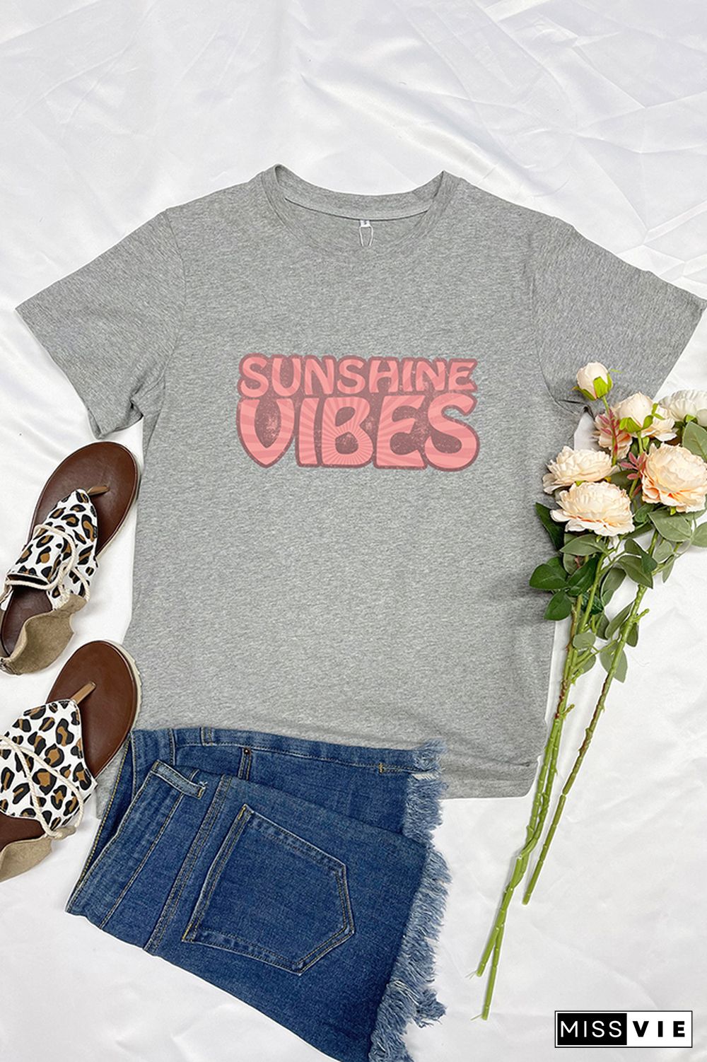 Sunshine Vibes Graphic Tee Wholesale