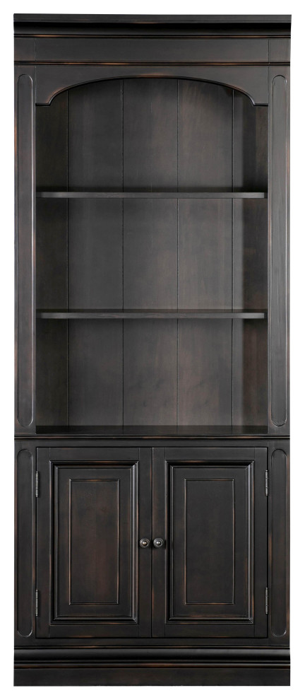 Roanoke Black Bookcase   Transitional   Bookcases   by First of a Kind USA Inc  Houzz