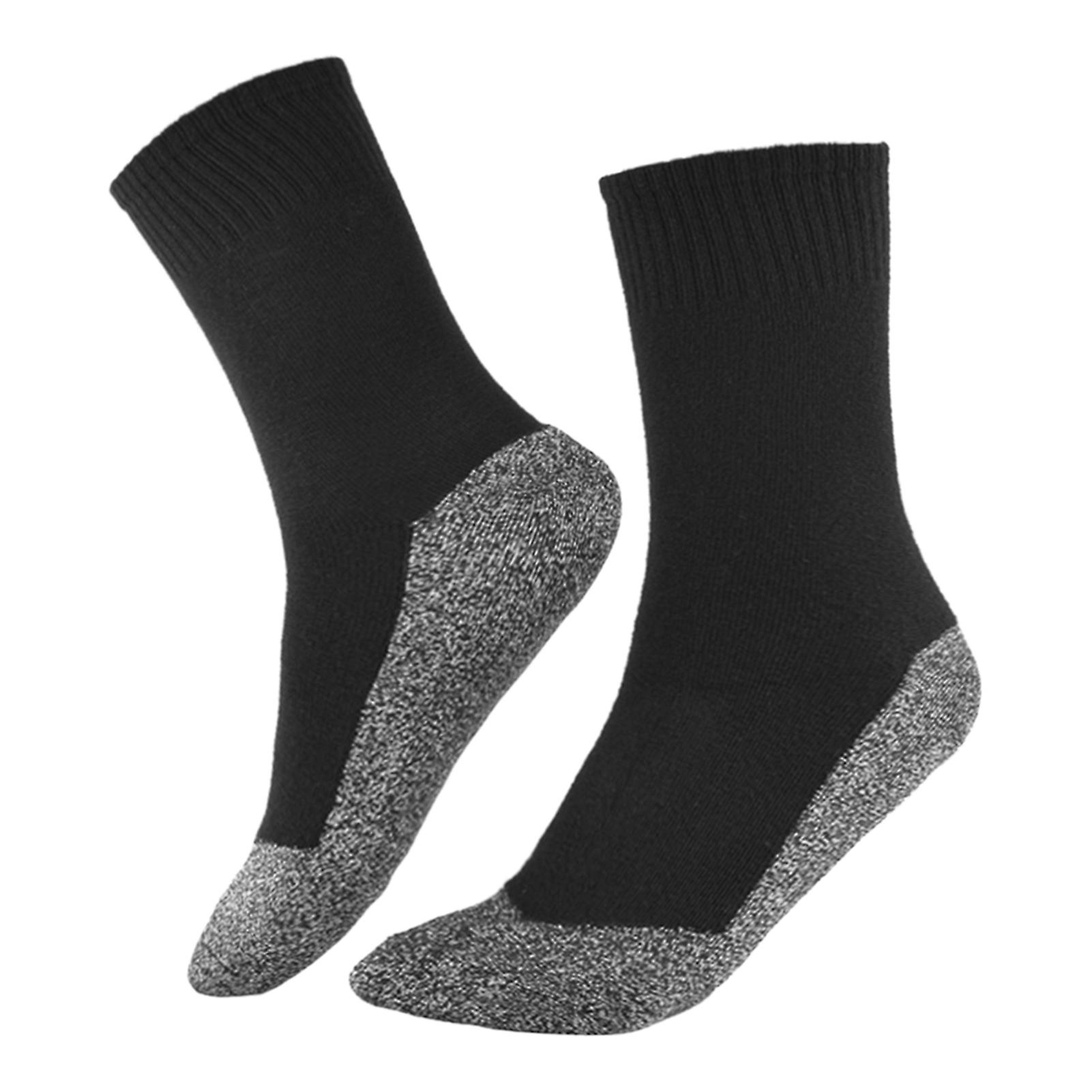 1 Pair Of Socks Aluminized Fiber Warm Socks Women Men Winter Thermal Socks For Skiing Camping Hiking Ice Fishing Skateboarding Mountaineering